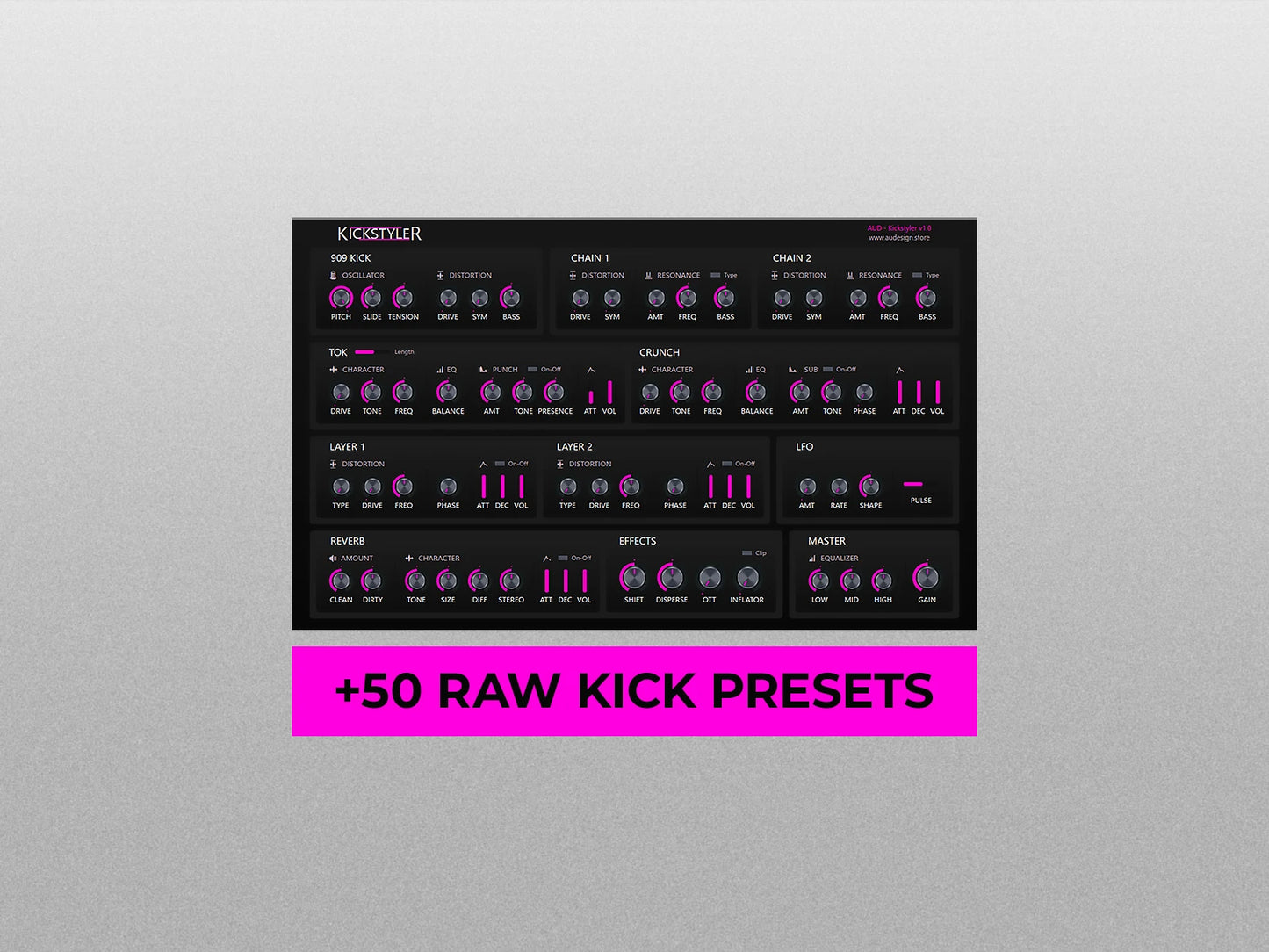Kickstyler + 50 Raw Kick Presets